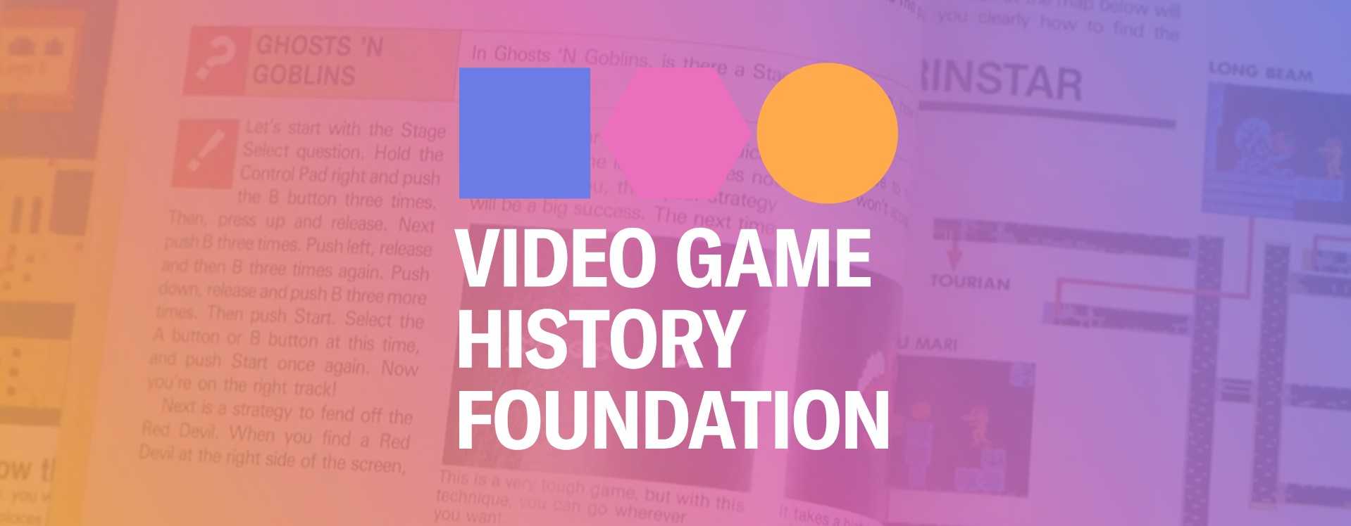 Video games and preservation: the VGHF unveils its open-access digital library