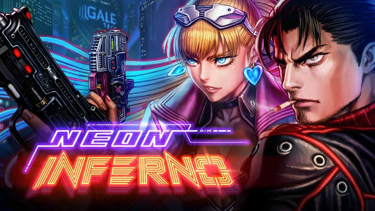 Neon Inferno: a retro-futuristic run and gun tribute to the 32bits era